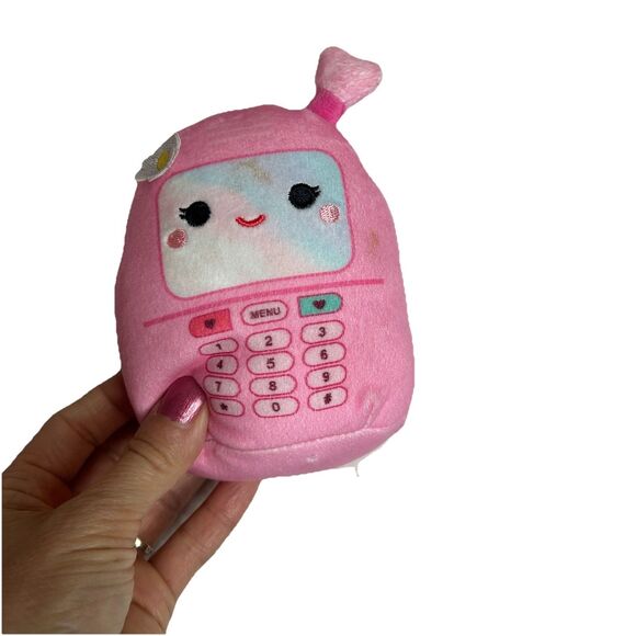 Squishmallow Mini Phone Pink Cute Soft - Picture 1 of 2